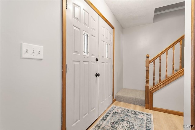 entryway featuring light wood-type flooring