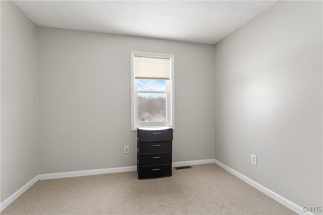 view of carpeted empty room