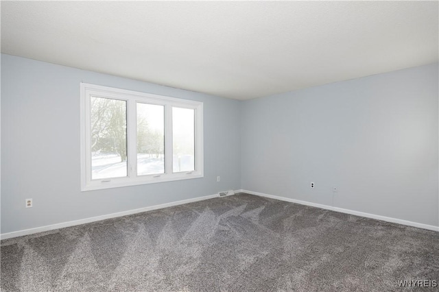 spare room featuring carpet flooring