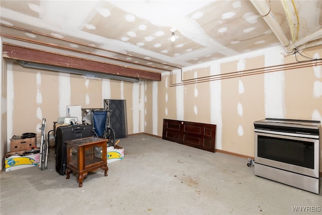 5293E Chestnut Ridge Rd Unit E, Orchard Park, NY 14127 - unfinished below grade area with baseboards