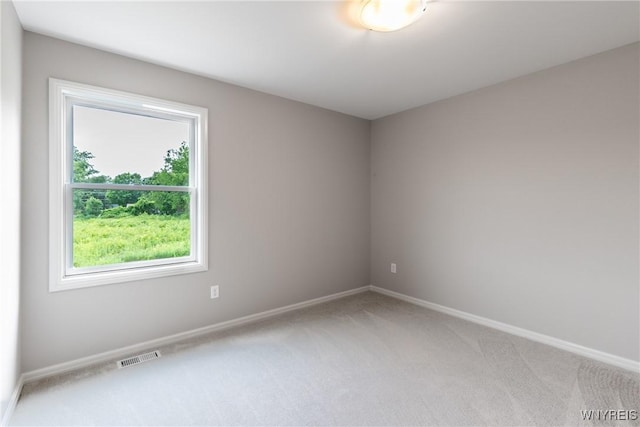 spare room featuring carpet