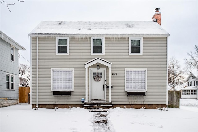 view of colonial inspired home