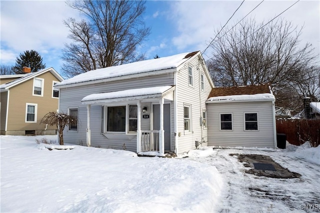 view of front of home