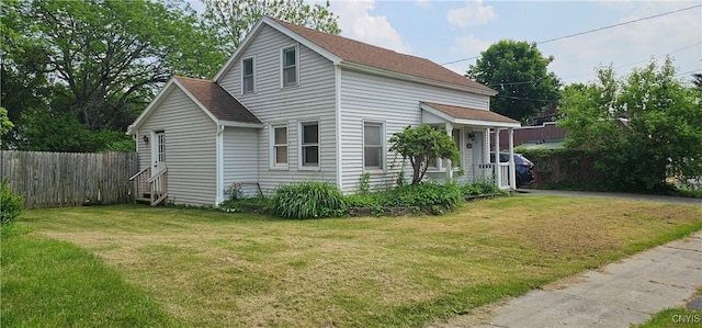 314 Stafford Ave, Marshall, NY 13480 - view of side of home with entry steps and roof with shingles