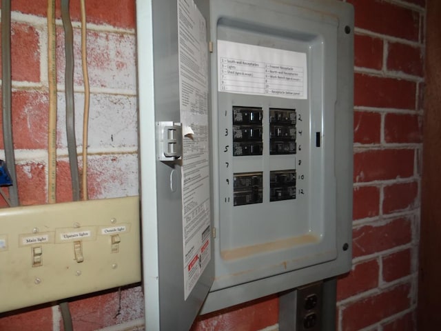 utility room with electric panel