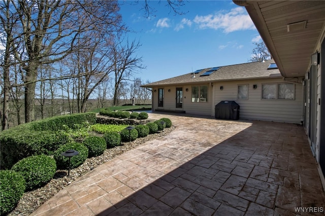 view of patio / terrace featuring grilling area