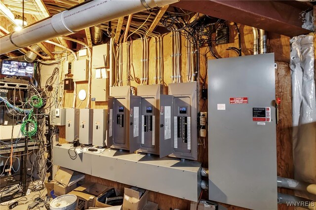 utility room with electric panel