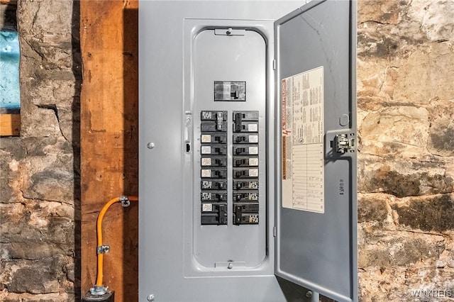 utility room featuring electric panel