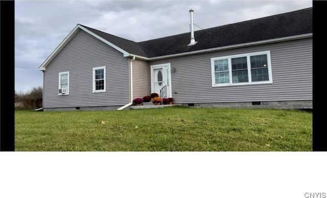 17200 Evans Rd, Hounsfield, NY 13634 - view of front facade with a front lawn and crawl space