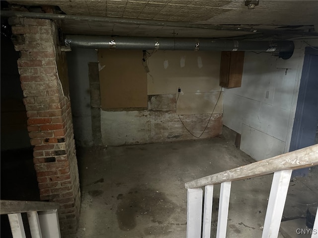 view of basement