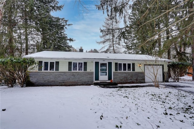 view of ranch-style home