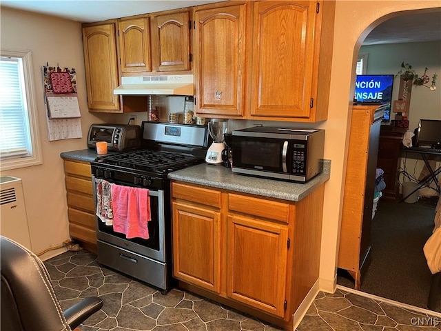 kitchen with stainless steel appliances