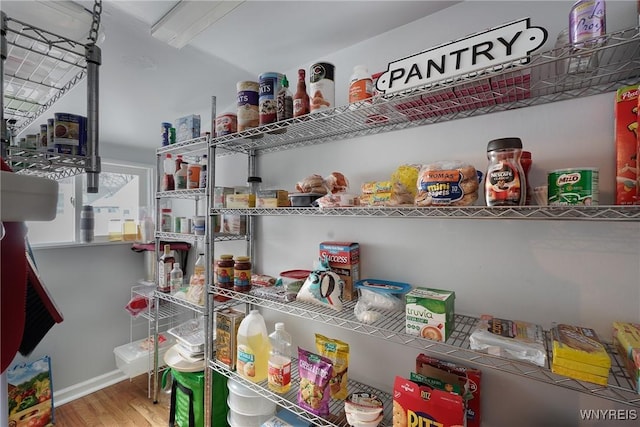 view of pantry