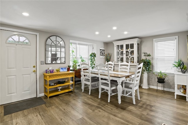 dining room featuring hardwood / wood-style floors