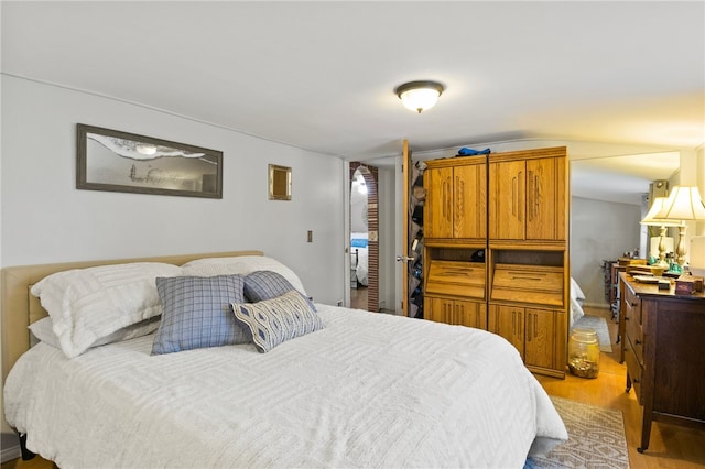 bedroom featuring light hardwood / wood-style flooring