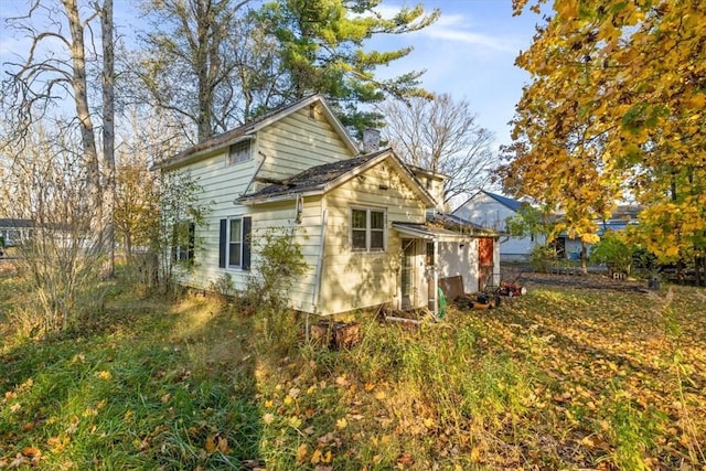 view of home's exterior