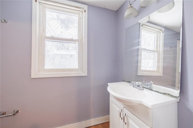 bathroom featuring vanity