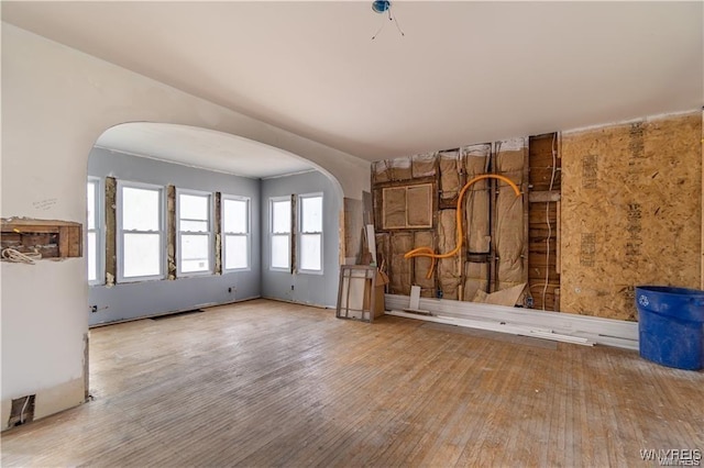 interior space featuring light hardwood / wood-style flooring