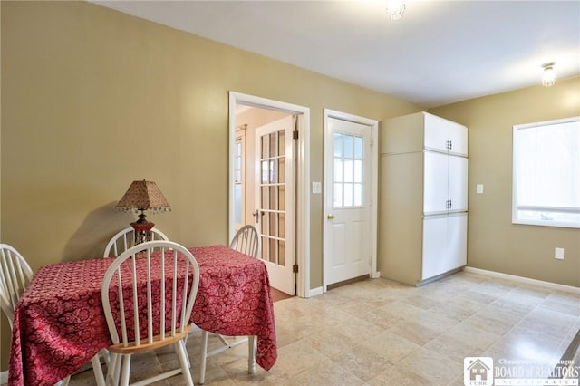 view of dining room