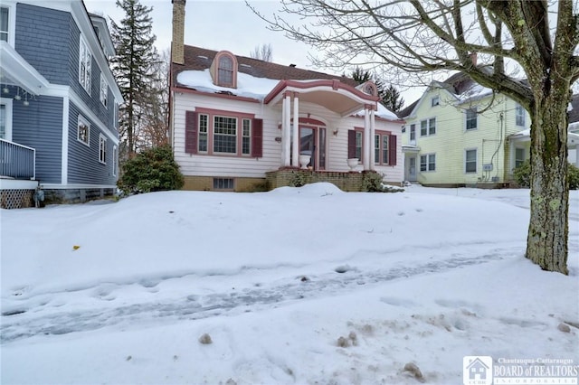 view of front of home