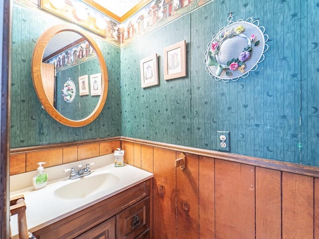 bathroom with vanity