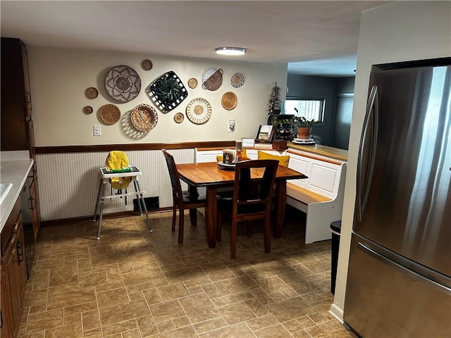 view of dining room