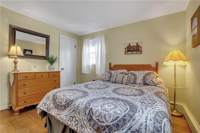 bedroom featuring wood-type flooring