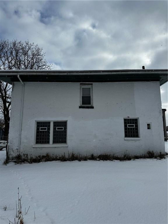 view of snowy exterior