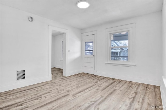 foyer entrance featuring light hardwood / wood-style flooring