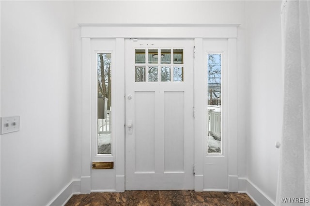 entrance foyer with a healthy amount of sunlight