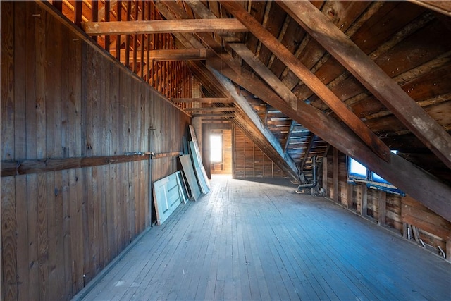 view of attic