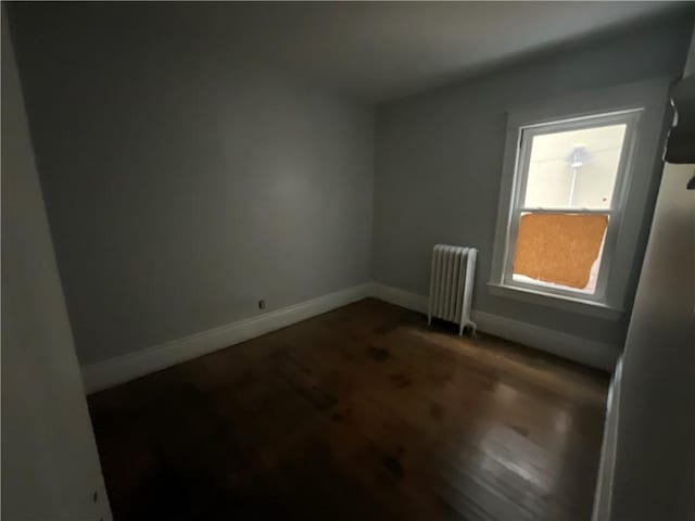 empty room with radiator