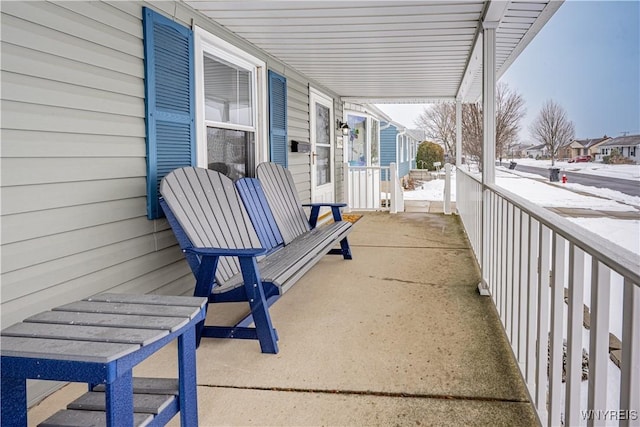 view of patio / terrace featuring covered porch