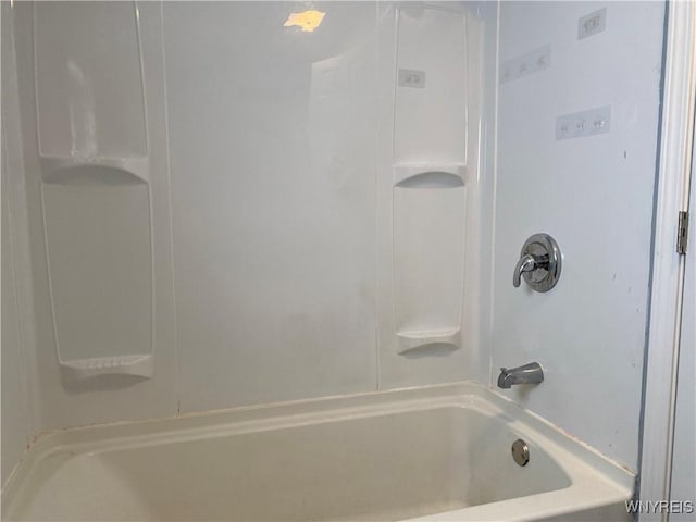 bathroom featuring tub / shower combination