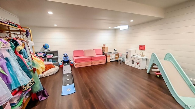 1771 Independence, Utica, NY 13502 - rec room featuring recessed lighting and wood finished floors