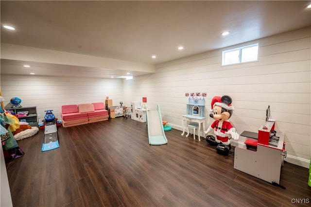 1771 Independence, Utica, NY 13502 - game room featuring recessed lighting and wood finished floors