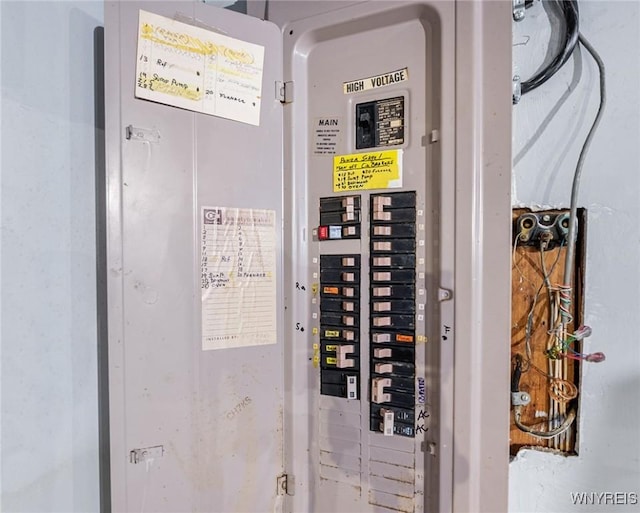 utility room with electric panel