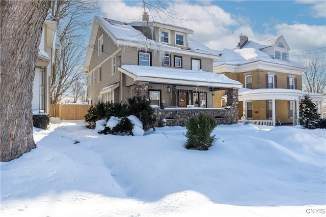 view of front of house featuring a porch