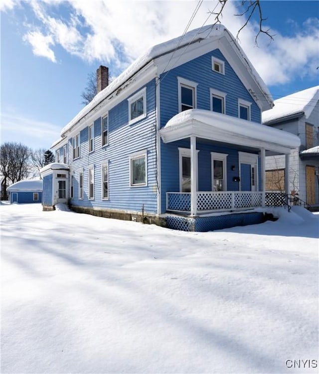 exterior space featuring a porch