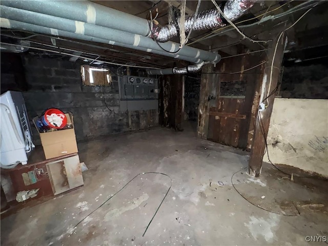 view of basement