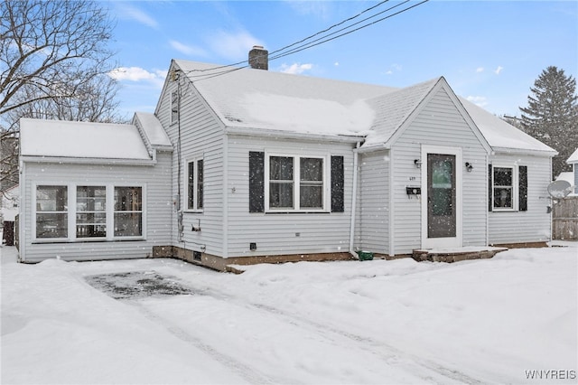 view of front of home