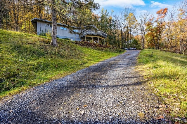 view of road