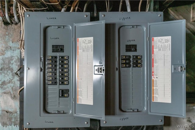 utility room featuring electric panel