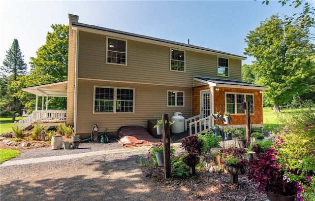 view of rear view of property