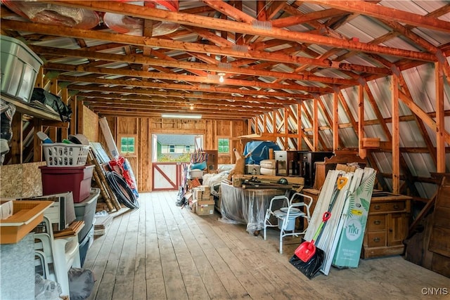 view of attic