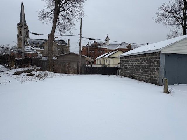 view of snowy yard