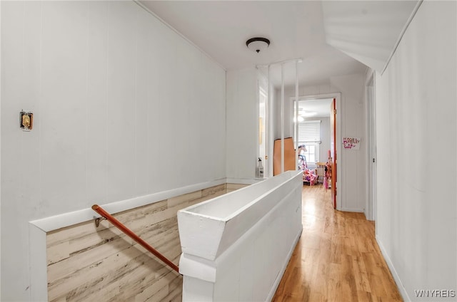 hallway featuring hardwood / wood-style floors