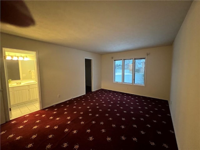 view of carpeted empty room