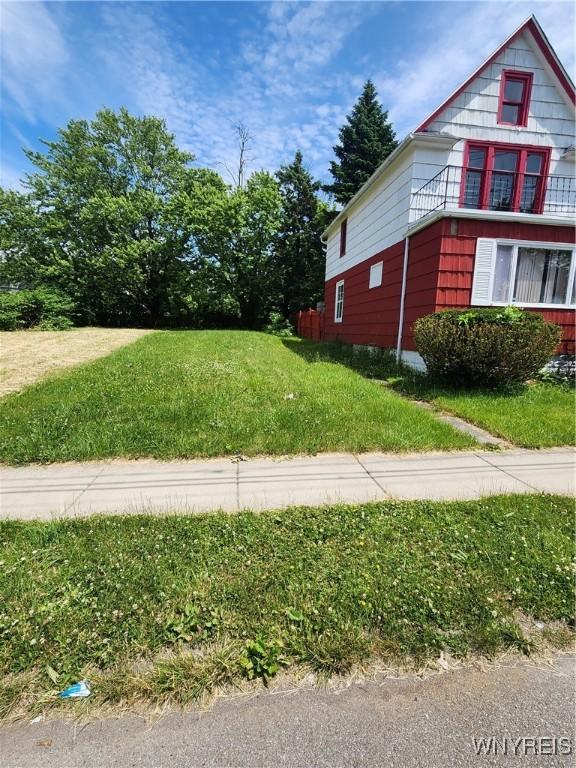 67 Montana Ave, Buffalo, NY 14211 - view of property exterior featuring a lawn