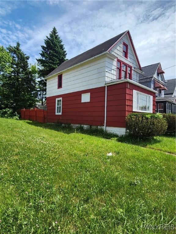 67 Montana Ave, Buffalo, NY 14211 - view of home's exterior with a yard